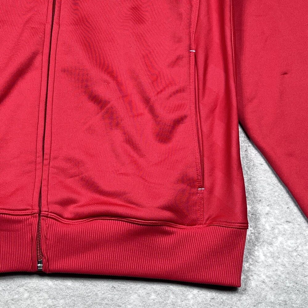 Vintage Nike Team Sweatshirt Men’s Medium Red Ohio State Buckeye Full Zip Swoosh - Picture 6 of 16